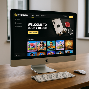 Lucky Block Casino - Desktop Interface Design - Belgium
